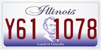 IL license plate Y611078