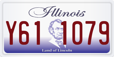 IL license plate Y611079