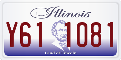 IL license plate Y611081
