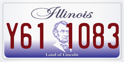 IL license plate Y611083