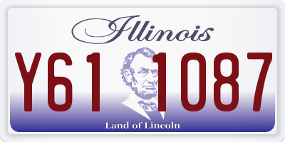 IL license plate Y611087