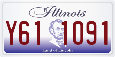 IL license plate Y611091