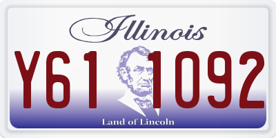 IL license plate Y611092