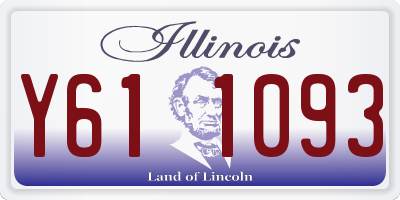 IL license plate Y611093