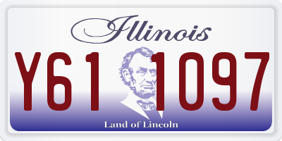 IL license plate Y611097