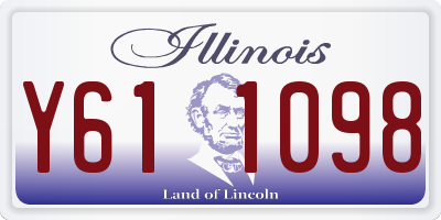 IL license plate Y611098
