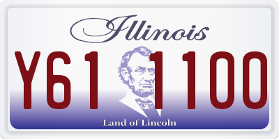 IL license plate Y611100