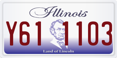 IL license plate Y611103