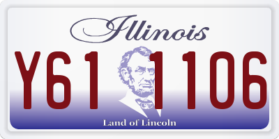 IL license plate Y611106
