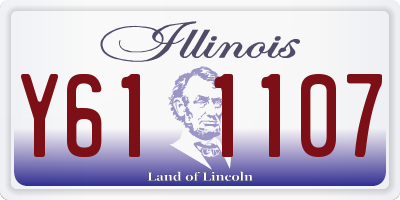 IL license plate Y611107