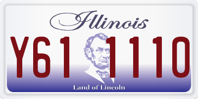 IL license plate Y611110