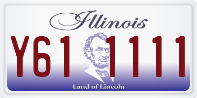 IL license plate Y611111