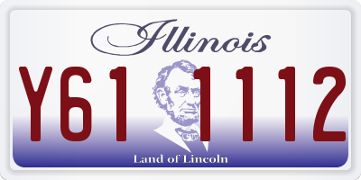 IL license plate Y611112