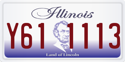 IL license plate Y611113
