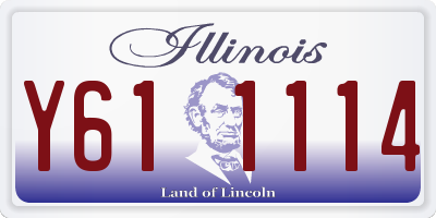 IL license plate Y611114