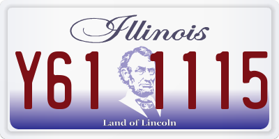 IL license plate Y611115
