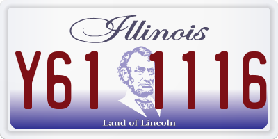 IL license plate Y611116