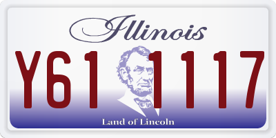 IL license plate Y611117