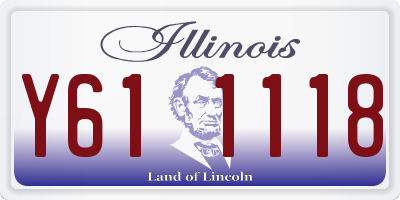 IL license plate Y611118