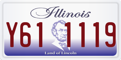 IL license plate Y611119
