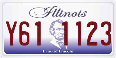 IL license plate Y611123
