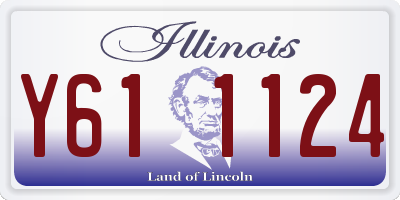 IL license plate Y611124
