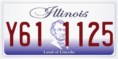IL license plate Y611125