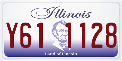 IL license plate Y611128