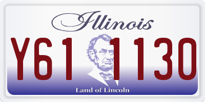 IL license plate Y611130