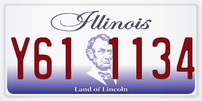IL license plate Y611134