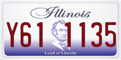 IL license plate Y611135