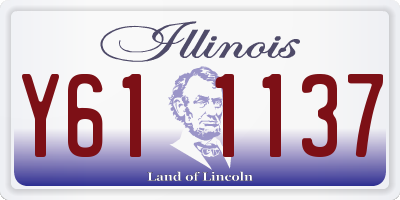 IL license plate Y611137