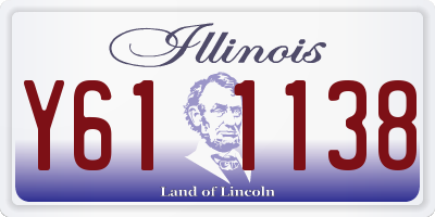 IL license plate Y611138