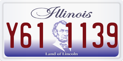 IL license plate Y611139