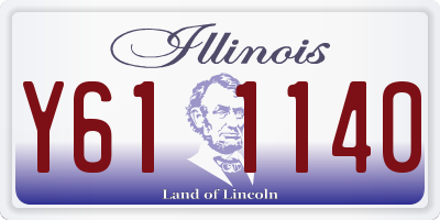 IL license plate Y611140