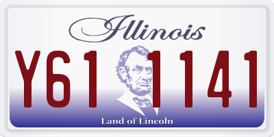 IL license plate Y611141