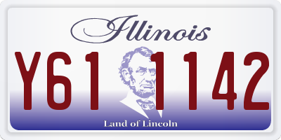 IL license plate Y611142