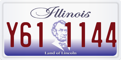 IL license plate Y611144