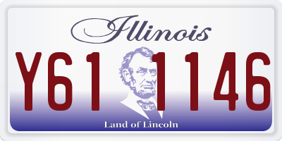 IL license plate Y611146