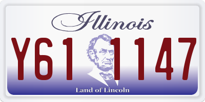 IL license plate Y611147