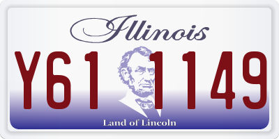 IL license plate Y611149