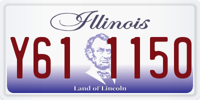 IL license plate Y611150