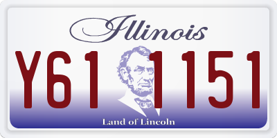 IL license plate Y611151