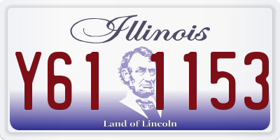 IL license plate Y611153