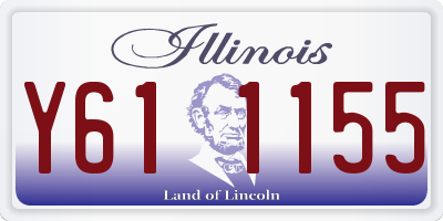 IL license plate Y611155