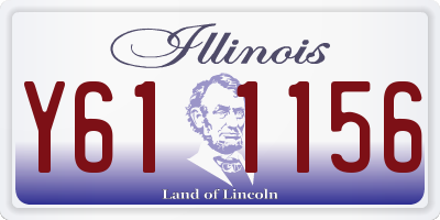 IL license plate Y611156