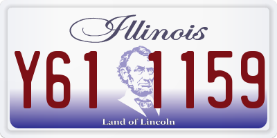 IL license plate Y611159