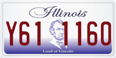 IL license plate Y611160