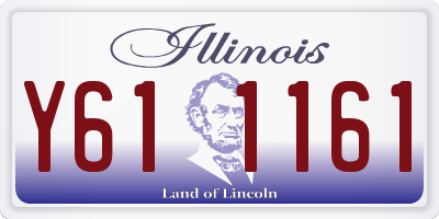IL license plate Y611161