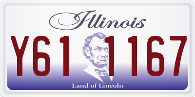 IL license plate Y611167